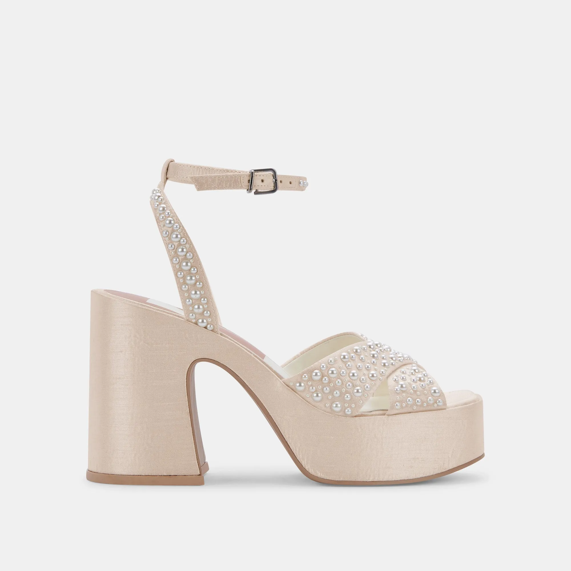 Dress Footwear WESSI PEARL HEELS VANILLA PEARLS