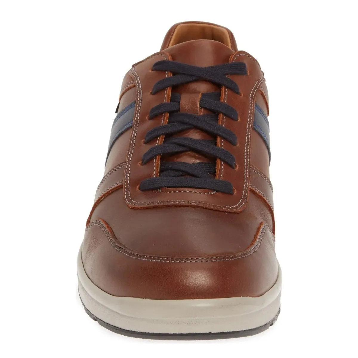 Mephisto Men's Vito Tan/Navy Nubuck Breathable Comfort Ocean Path