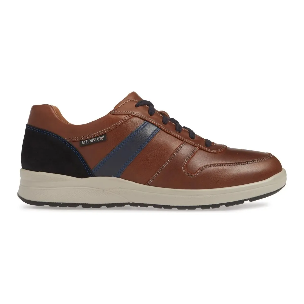 Dawn Walk Relaxed Motion Mephisto Men's Vito Tan/Navy Nubuck