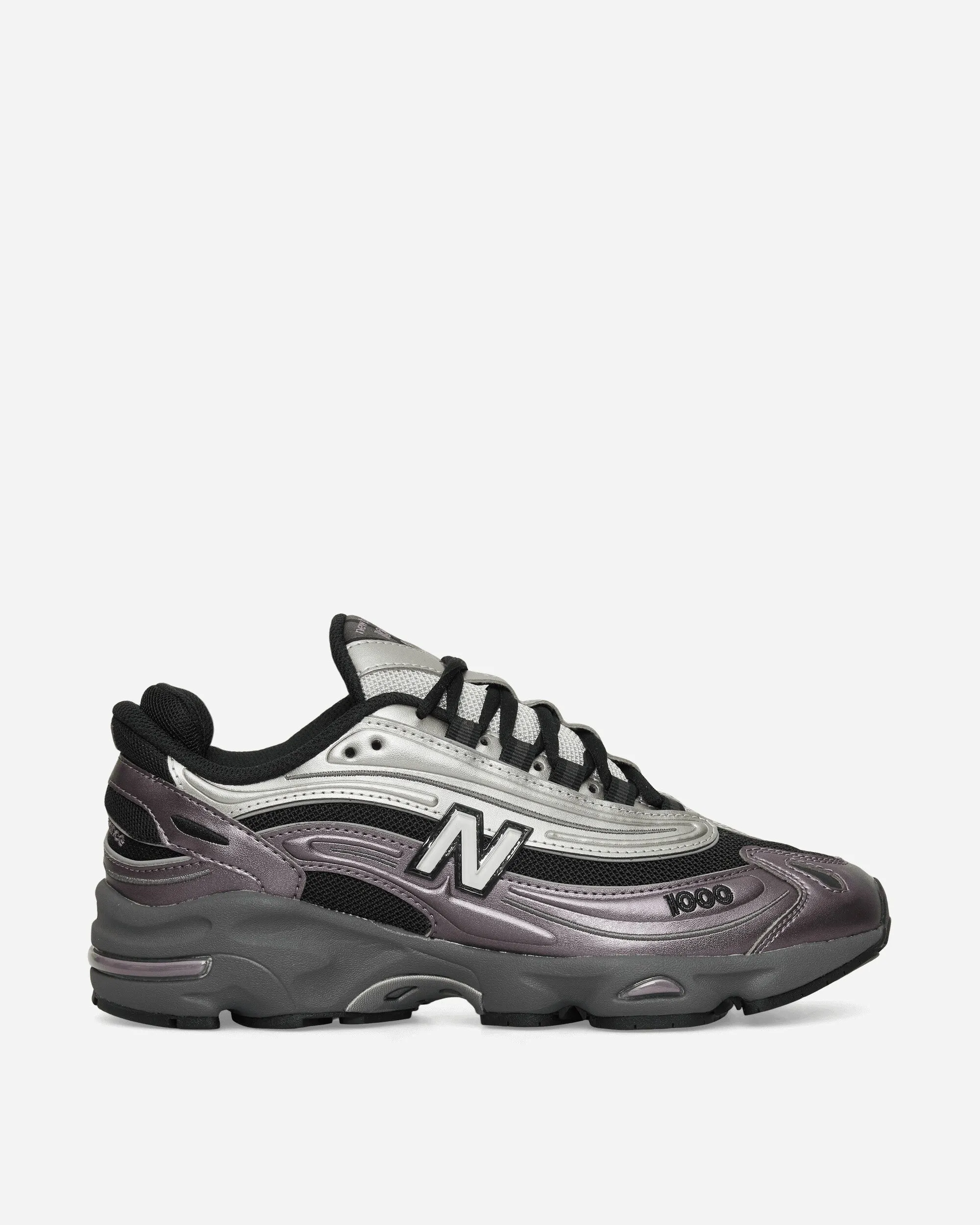 1000 Sneakers Dark Ice Wine / Silver Metallic Flat Urban Edge