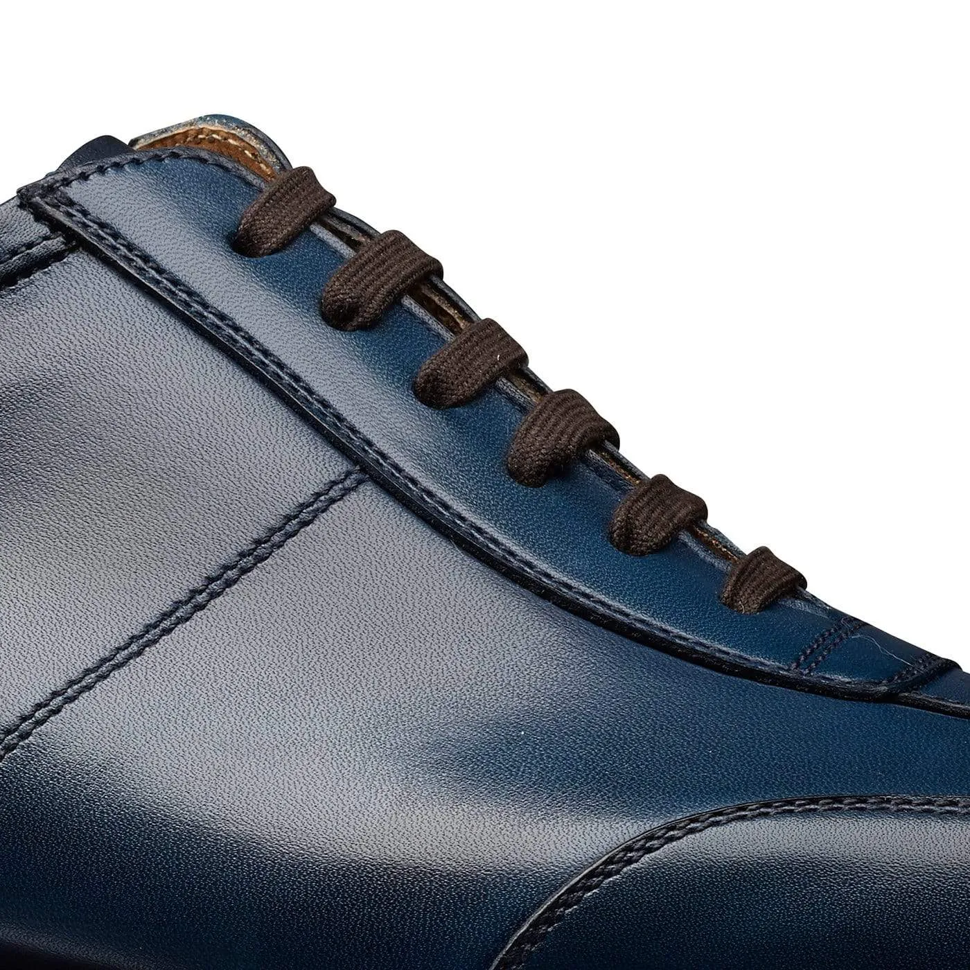 Truro Blue Burnished Calf Comfortable Office Smart Step