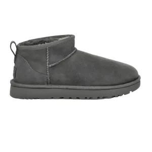 UGG Classic Ultra Mini Boot 'Grey' Women's (2025) Effortless Travel Fit Comfort Sandal Shoes
