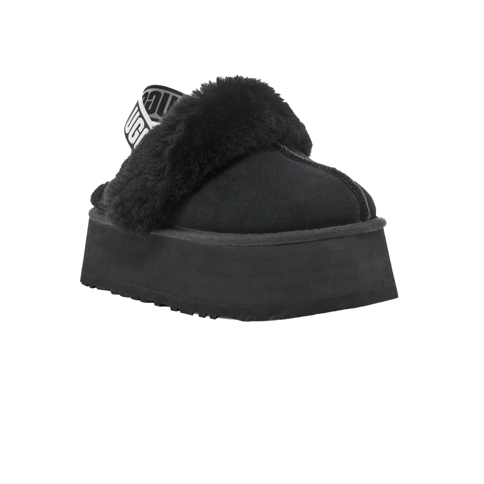 Comfortable Walk UGG Funkette Slipper 'Black' Women's (2025)