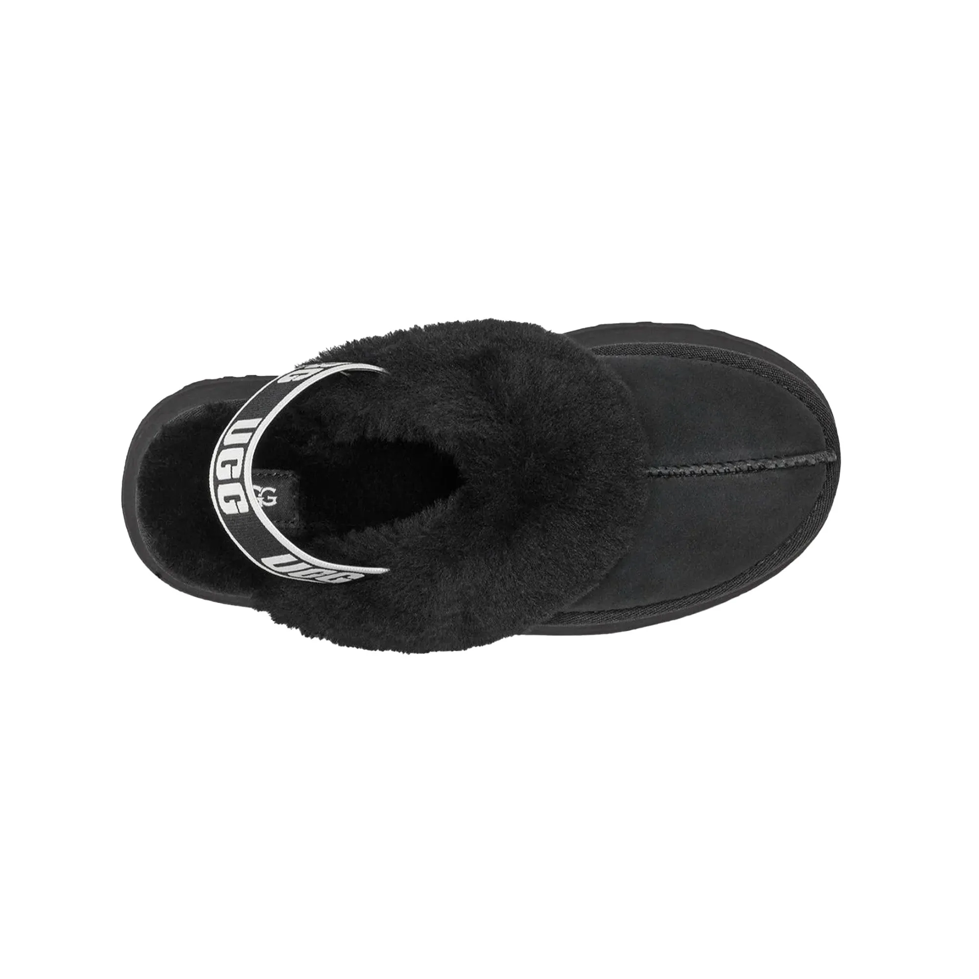 UGG Funkette Slipper 'Black' Women's (2025) Comfortable Fitment Comfort Inserts