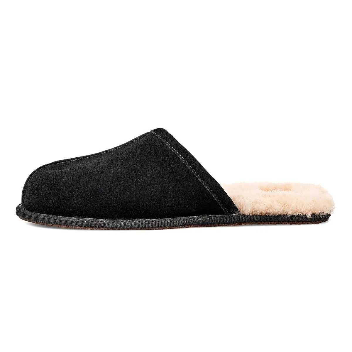 UGG Men's Scuff Black Suede Leap Step