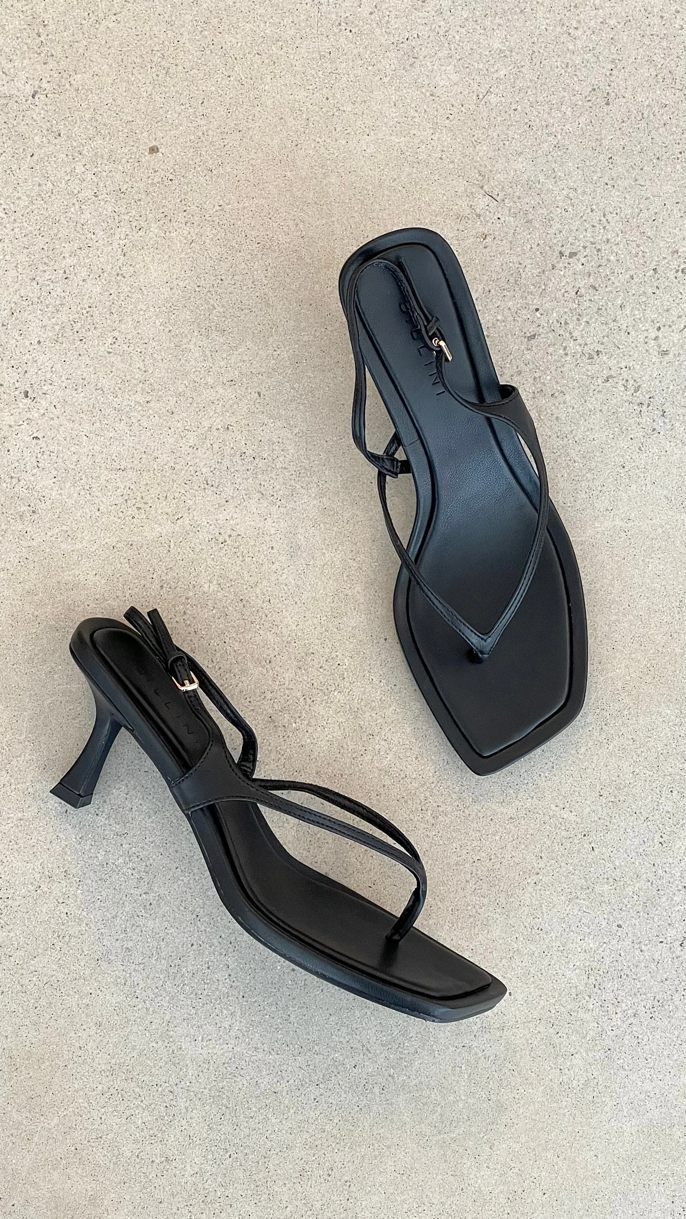 Slim Step London Edge Ulanni Heel - Black