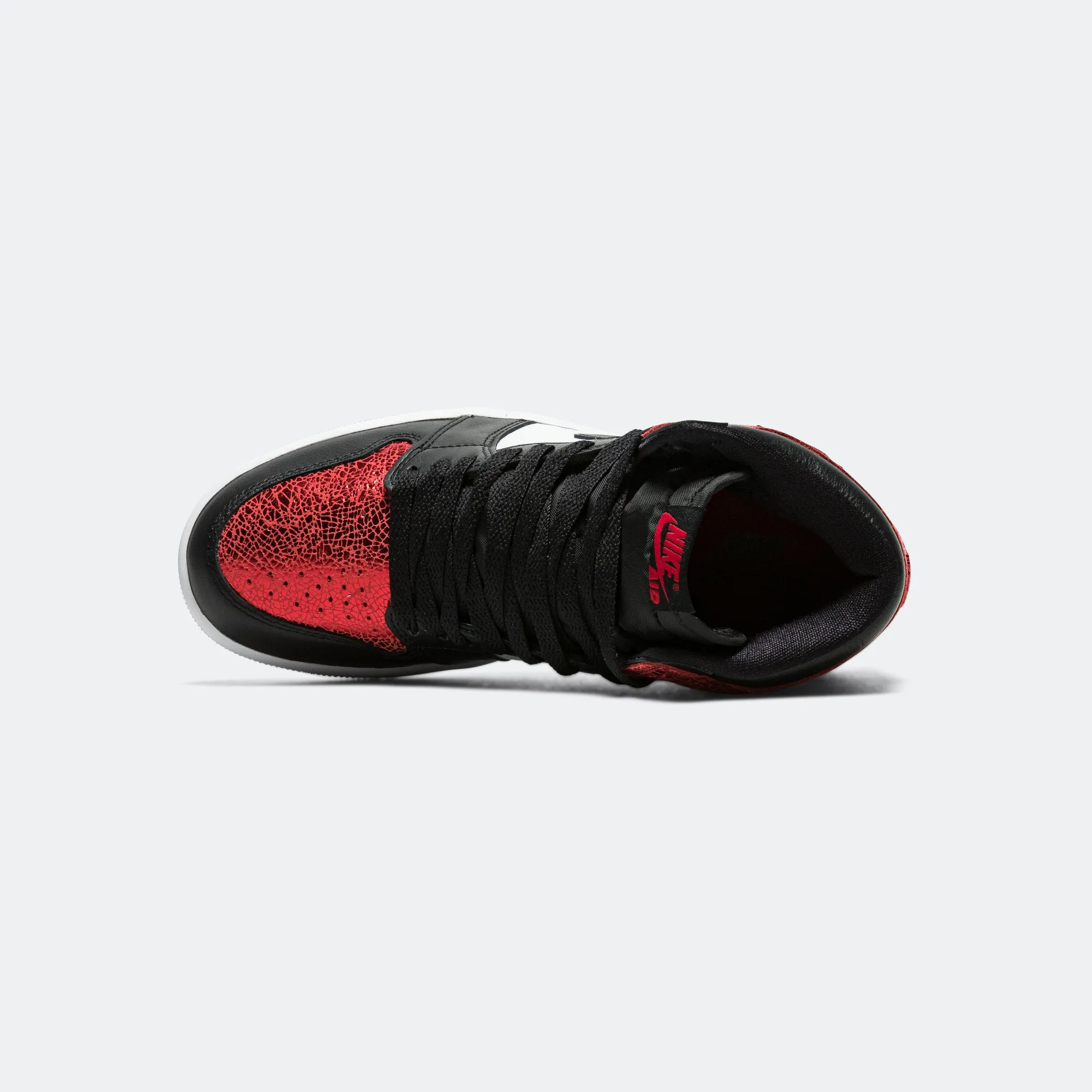 Sustainable Sole Construction Womens Air Jordan 1 Retro High OG - Varsity Red/Black-White