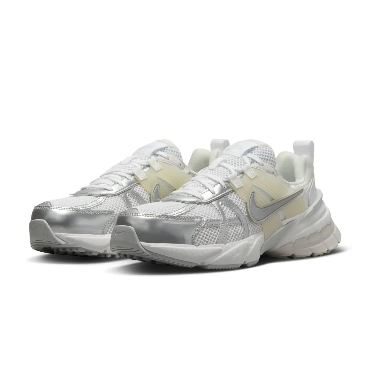 Pointed Toe Design Wmns V2K Run 'Metallic Silver White'