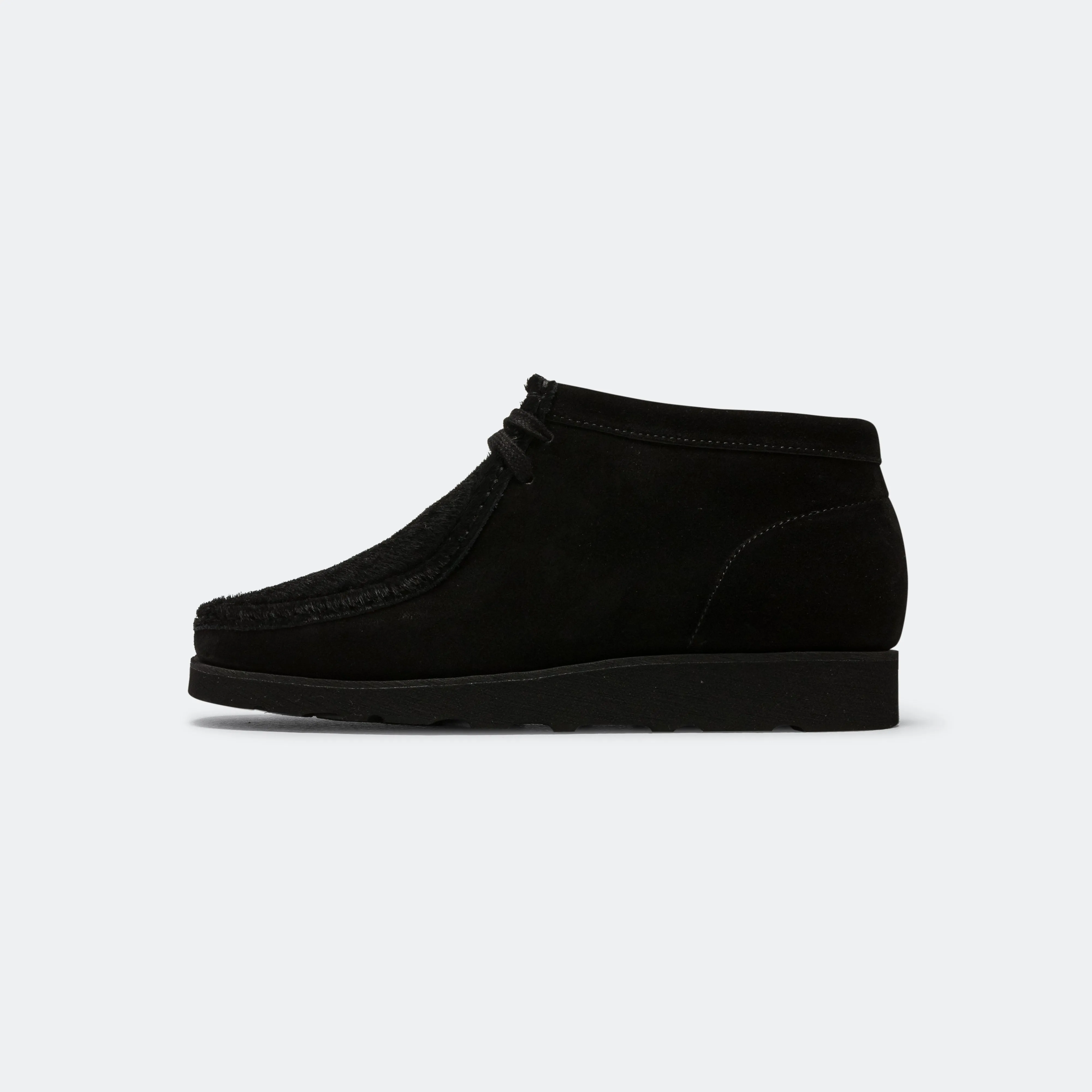 P404 ?? UP THERE - Black Suede/Black Pony Comfort Ankle Support Casual Footwear