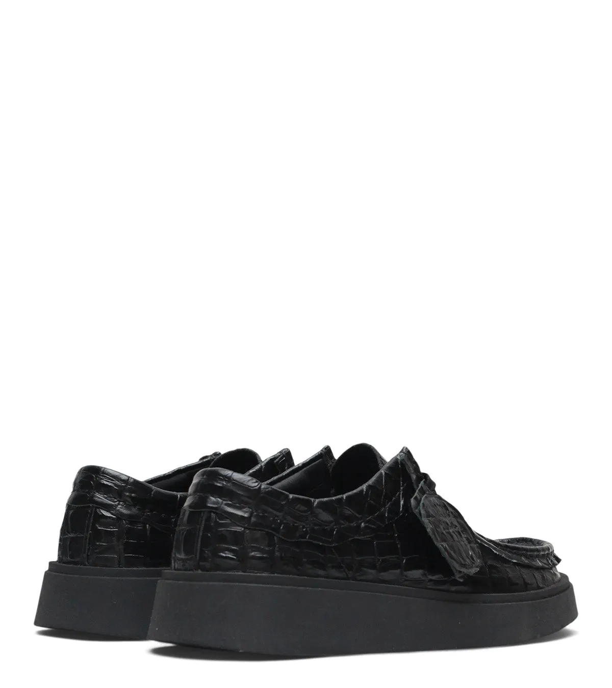 Clarks x Martine Rose Cur Torview Black Leather street - specific features