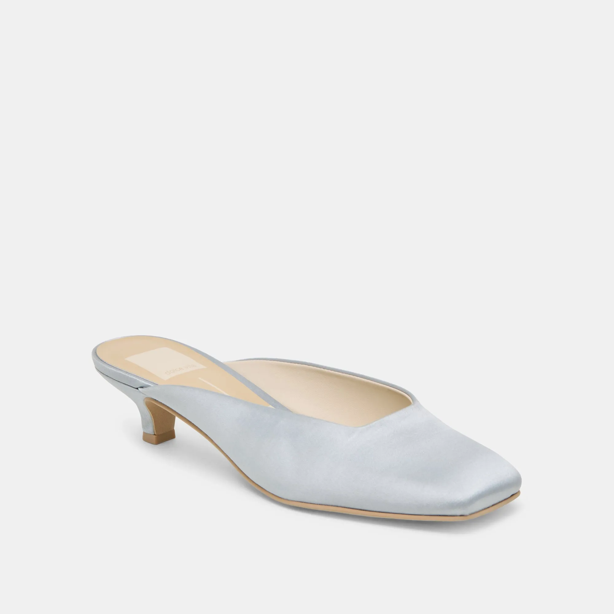 UMARA HEELS LIGHT BLUE SATIN Fall Heels