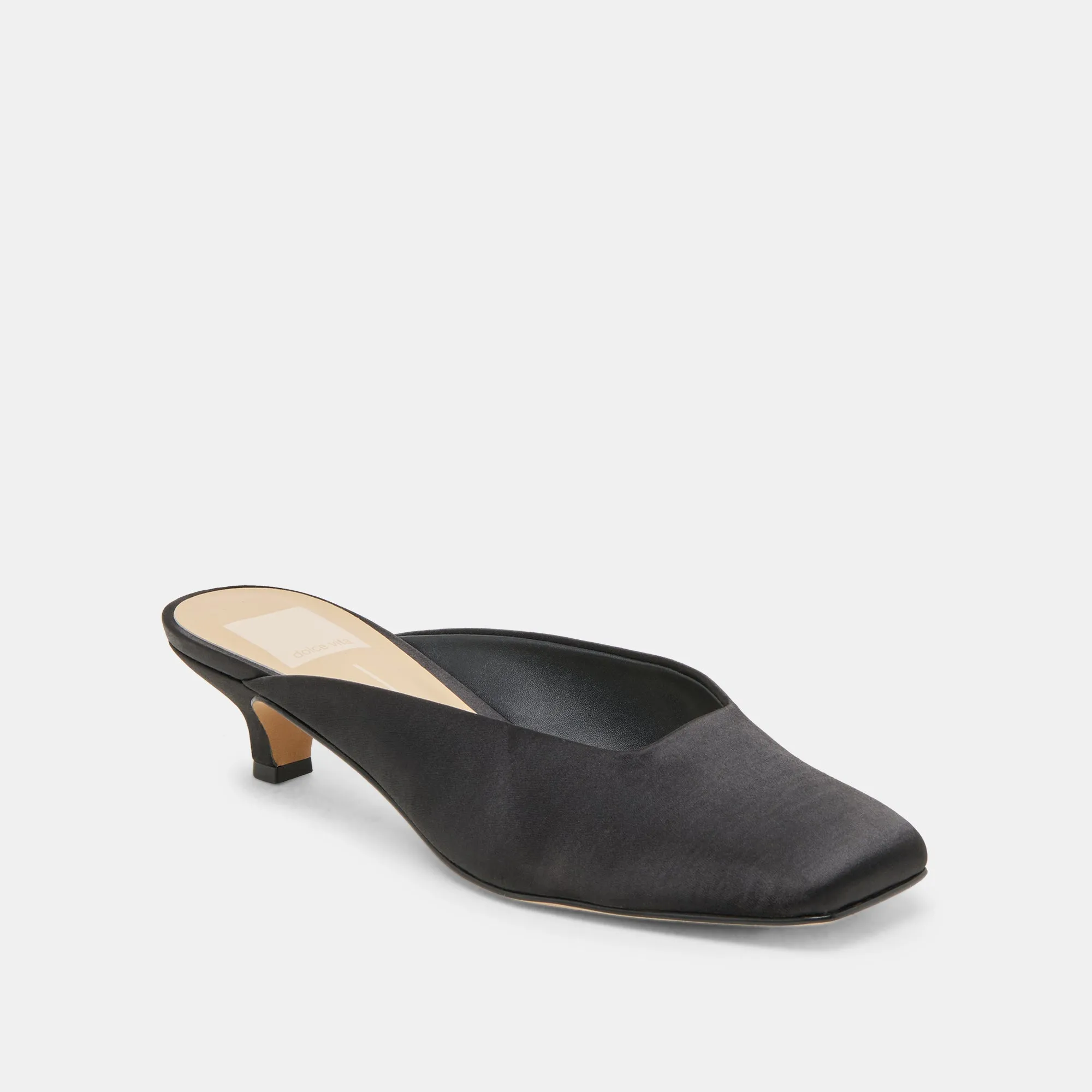 UMARA HEELS ONYX SATIN Classic Sandals Eva Midsole