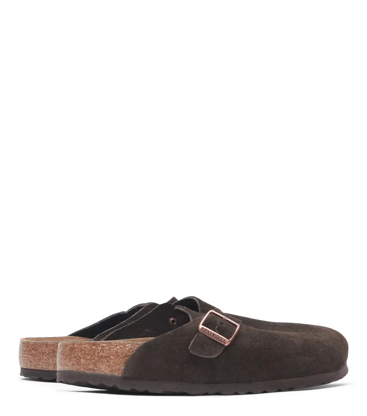 tight - fit rainy Birkenstock Boston Soft Footbed Suede Mocha