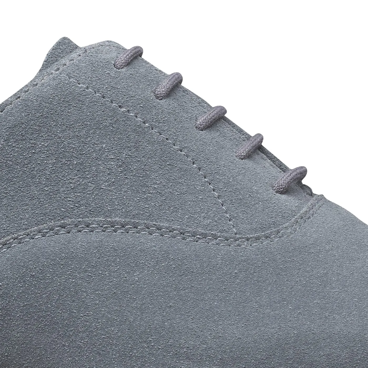 Round Toe Oxfords Tresco Pastel Blue Suede