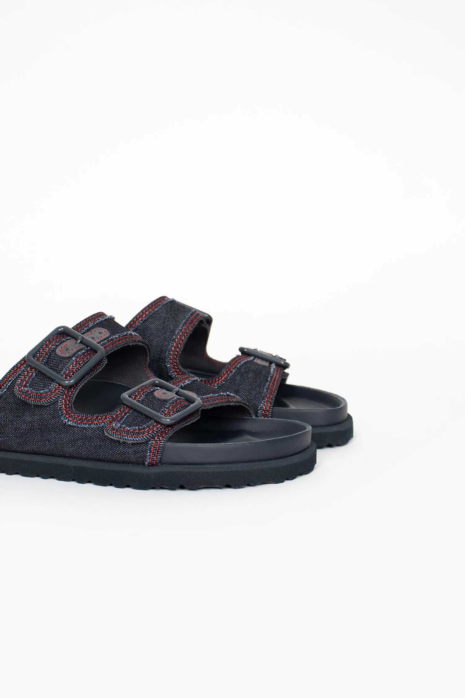 All Round Use Arizona Stone Washed Sandal Dark Wash Denim