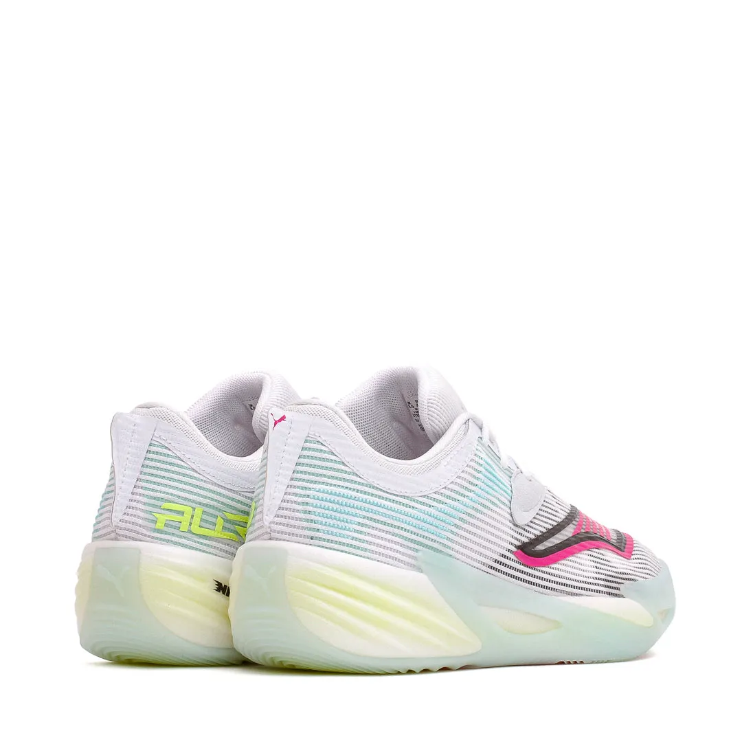 Puma Basketball Men All-Pro Nitro 2 White Mint Melt 311521-01 Light Dunk Dynamic Performance