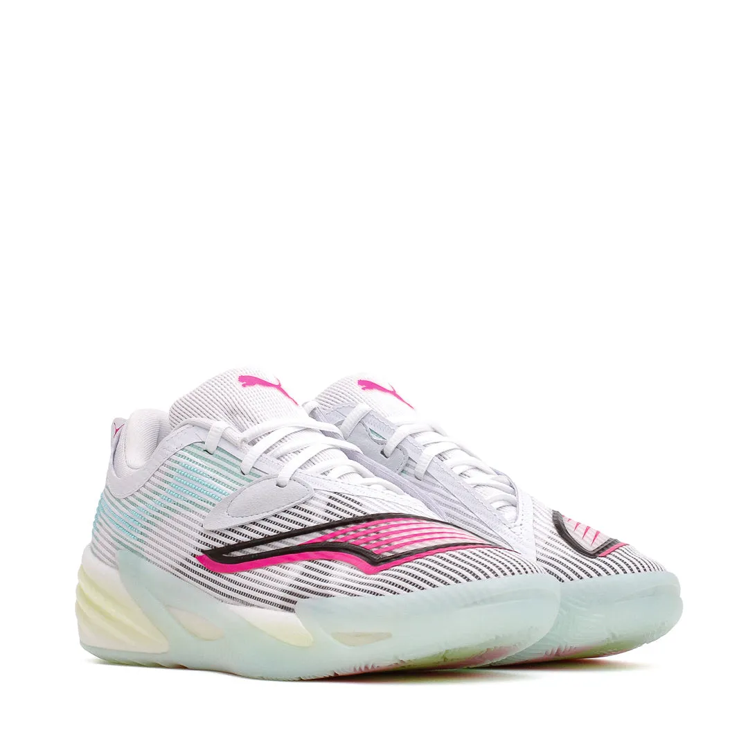 Puma Basketball Men All-Pro Nitro 2 White Mint Melt 311521-01 NonSlip