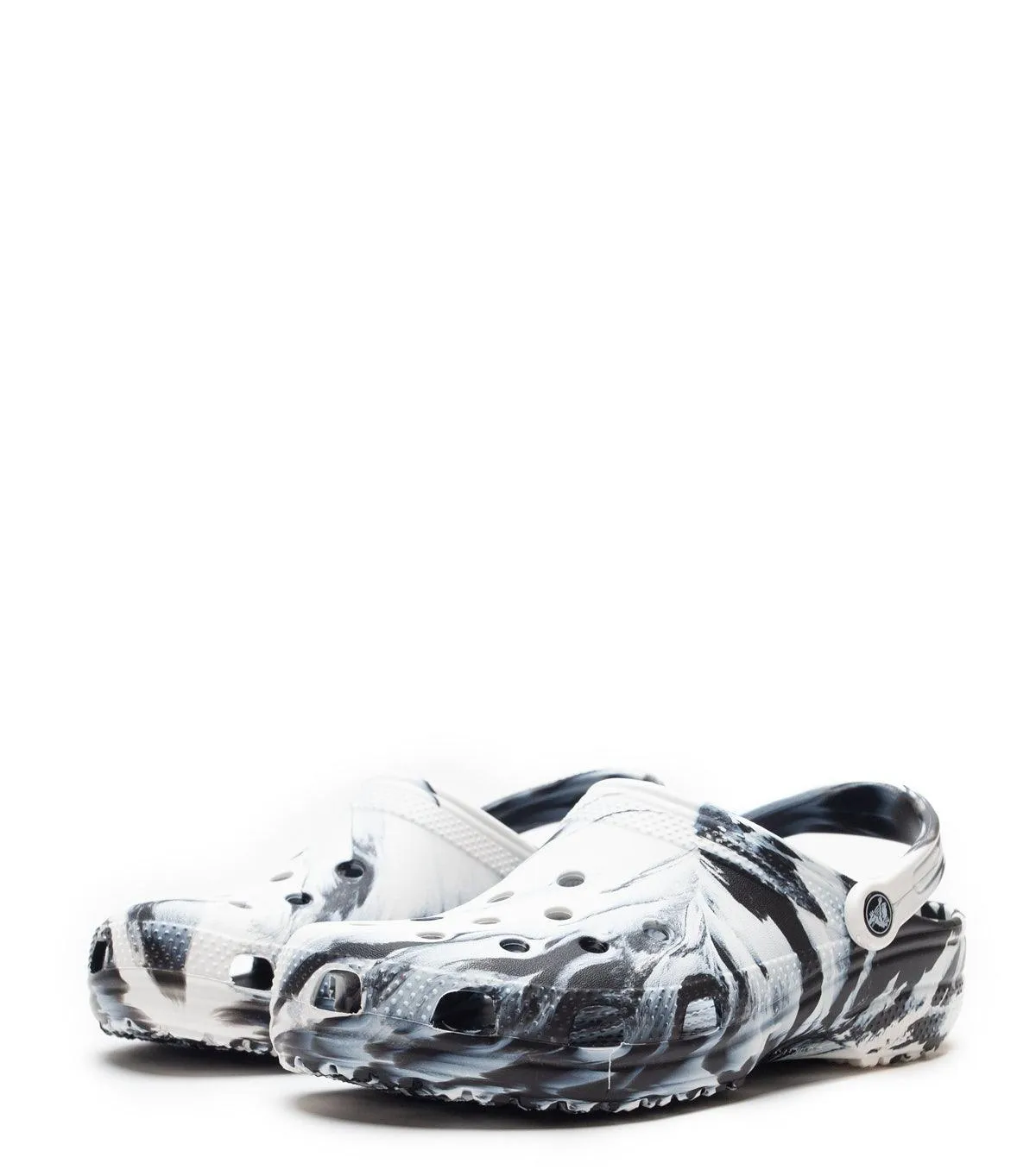 helpful Crocs Classic Marbled Clog White