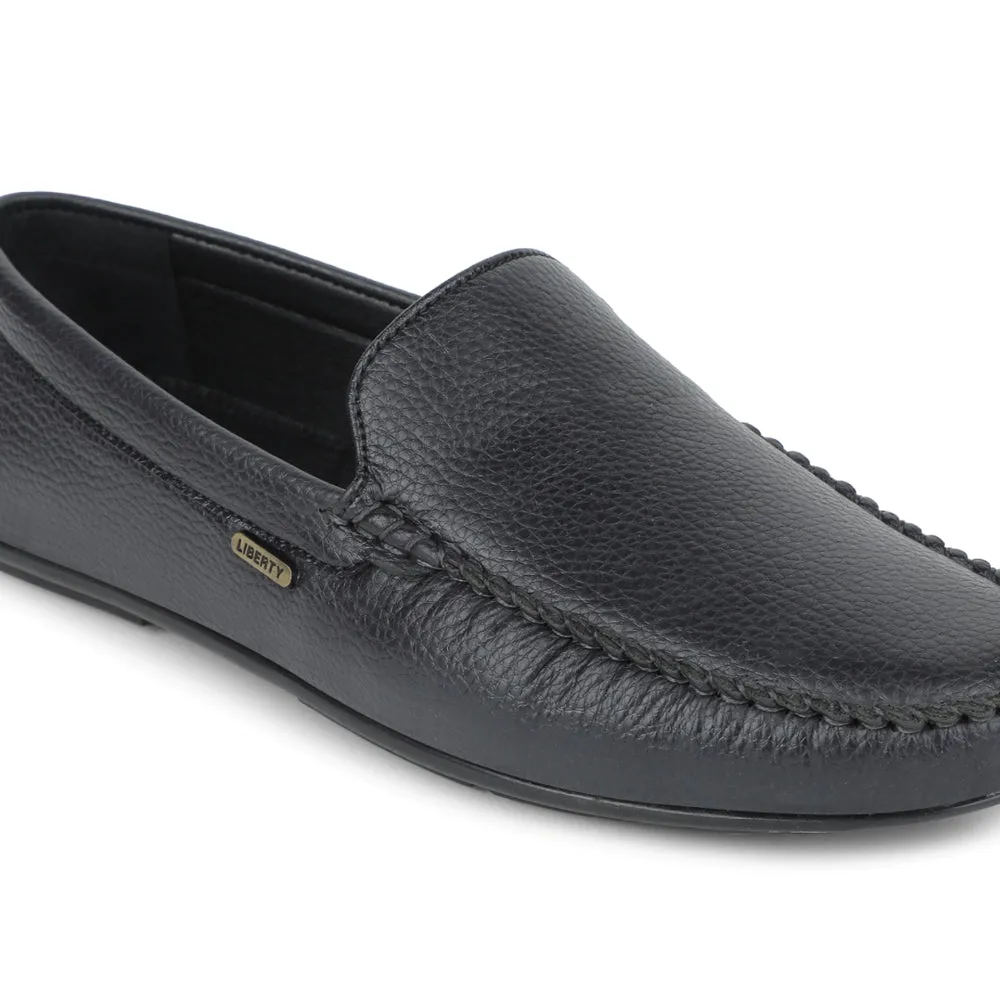 Neat Path Fortune Navy Blue Casual Loafers For Men AVL-4 By Liberty