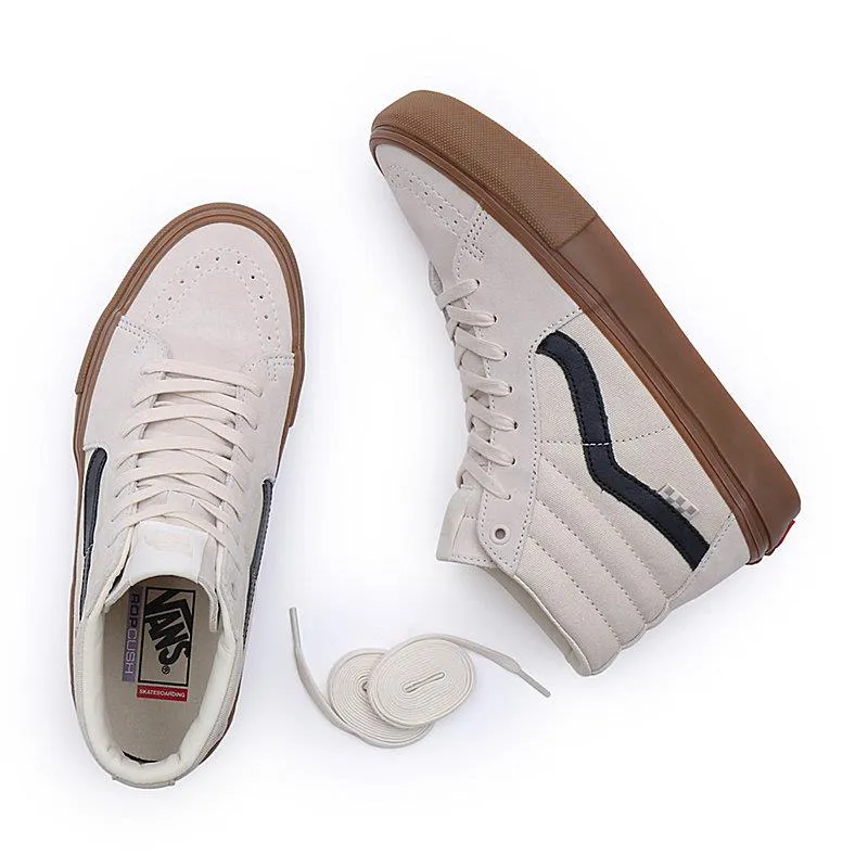 Mesh Flexibility Ride Vans Skate Sk8-Hi - Birch/Gum