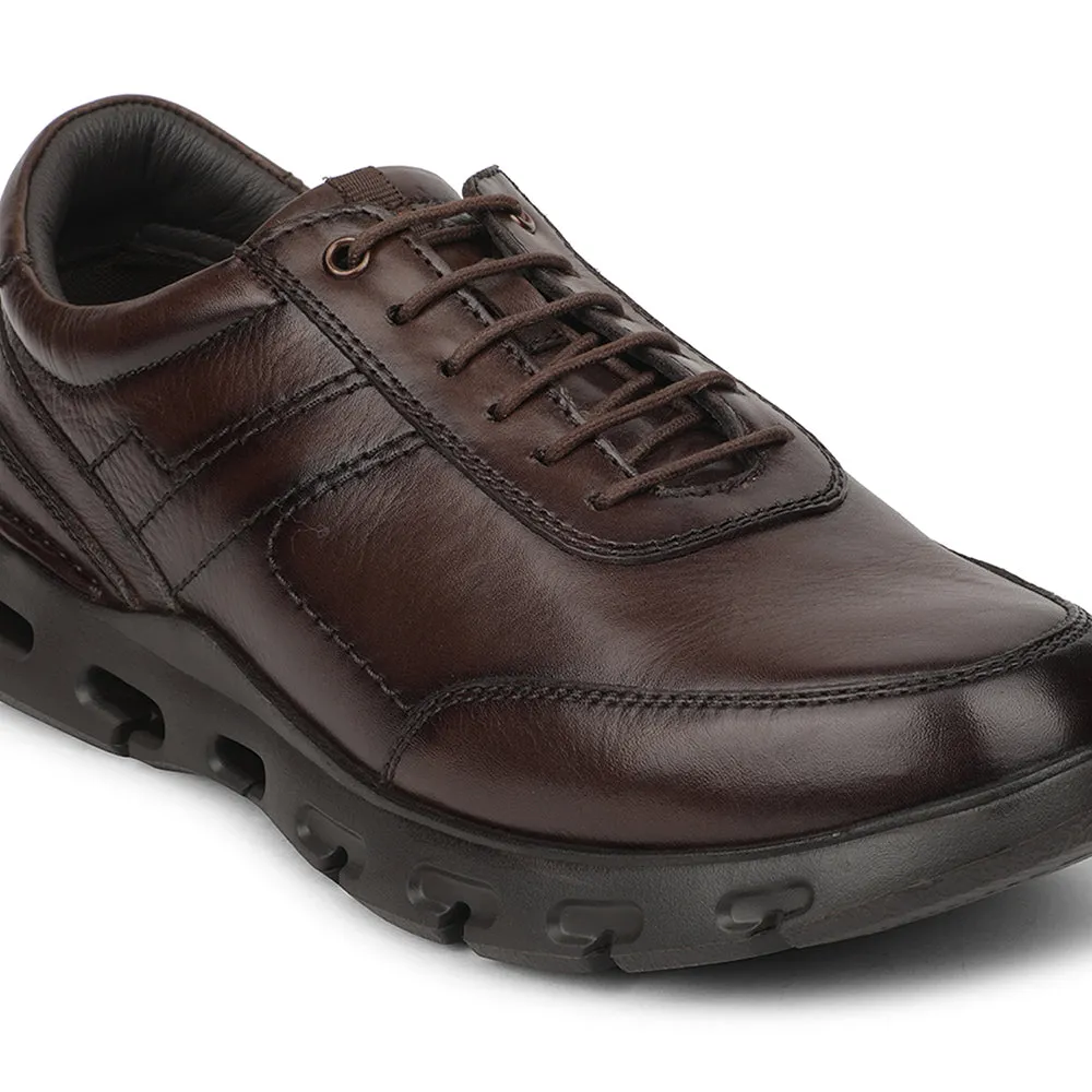 Fit Versatility Smart touch Healers Dark Brown Casual Formal Derby Shoes For Men ASF-1 By Liberty