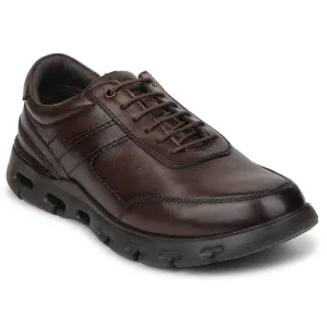 Durable Leather Office Casual Healers Dark Brown Casual Formal Derby Shoes For Men ASF-1 By Liberty