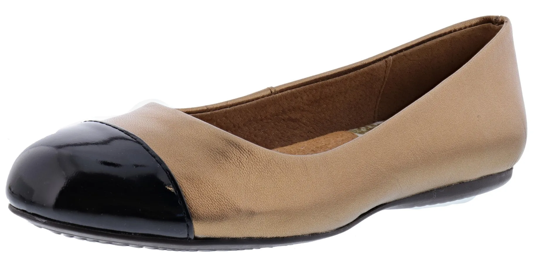 Gentle Grip Softwalk Women's Napa Wide Width Slip On Ballerina Flats