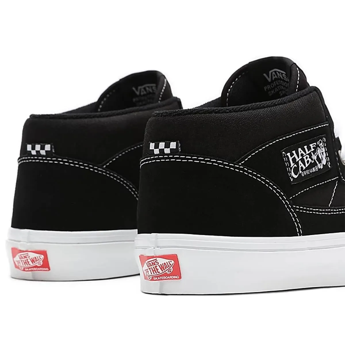 Vans Skate Half Cab - Black/White Enhanced Mobility