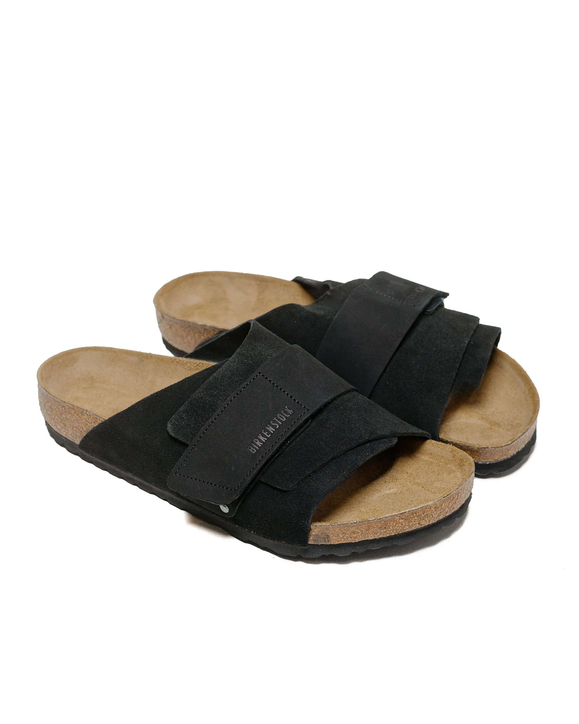 Birkenstock Kyoto Suede Black Feather Light Long distance