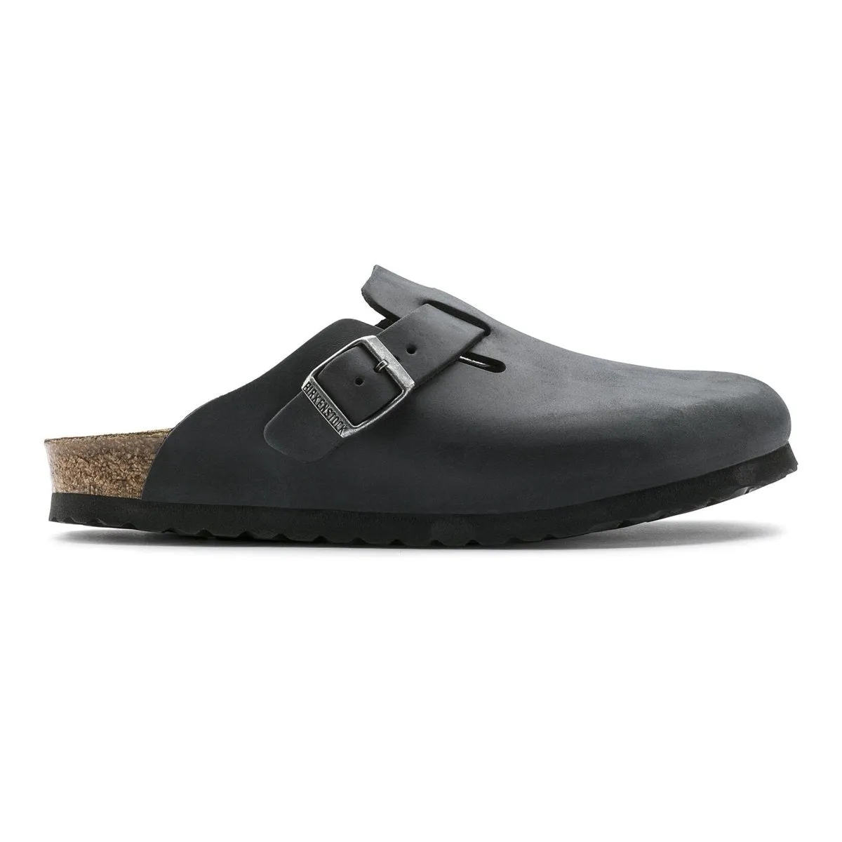 Birkenstock Men's Boston Black Oiled Leather leisure time Every Foot