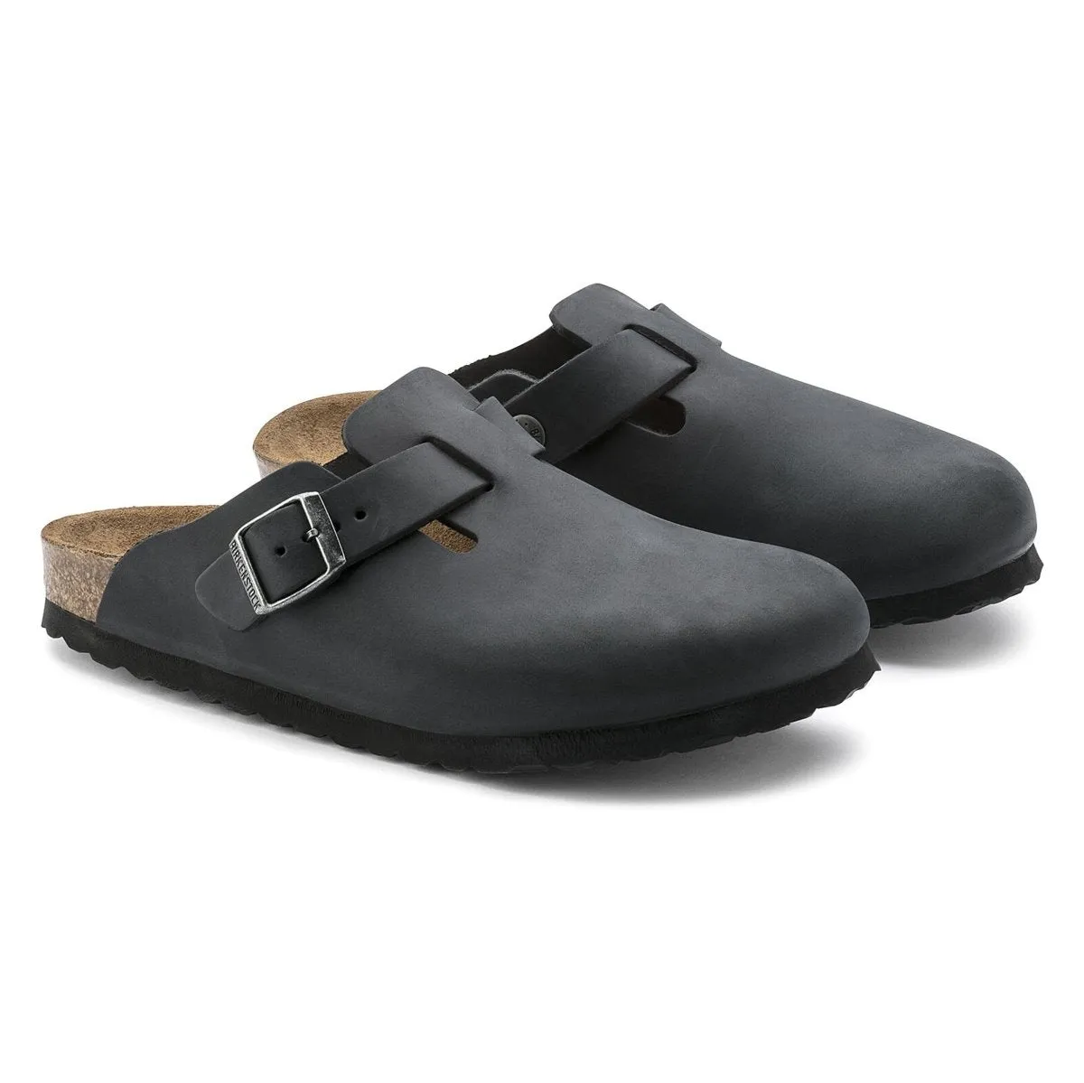 Birkenstock Men's Boston Black Oiled Leather Pasture Run