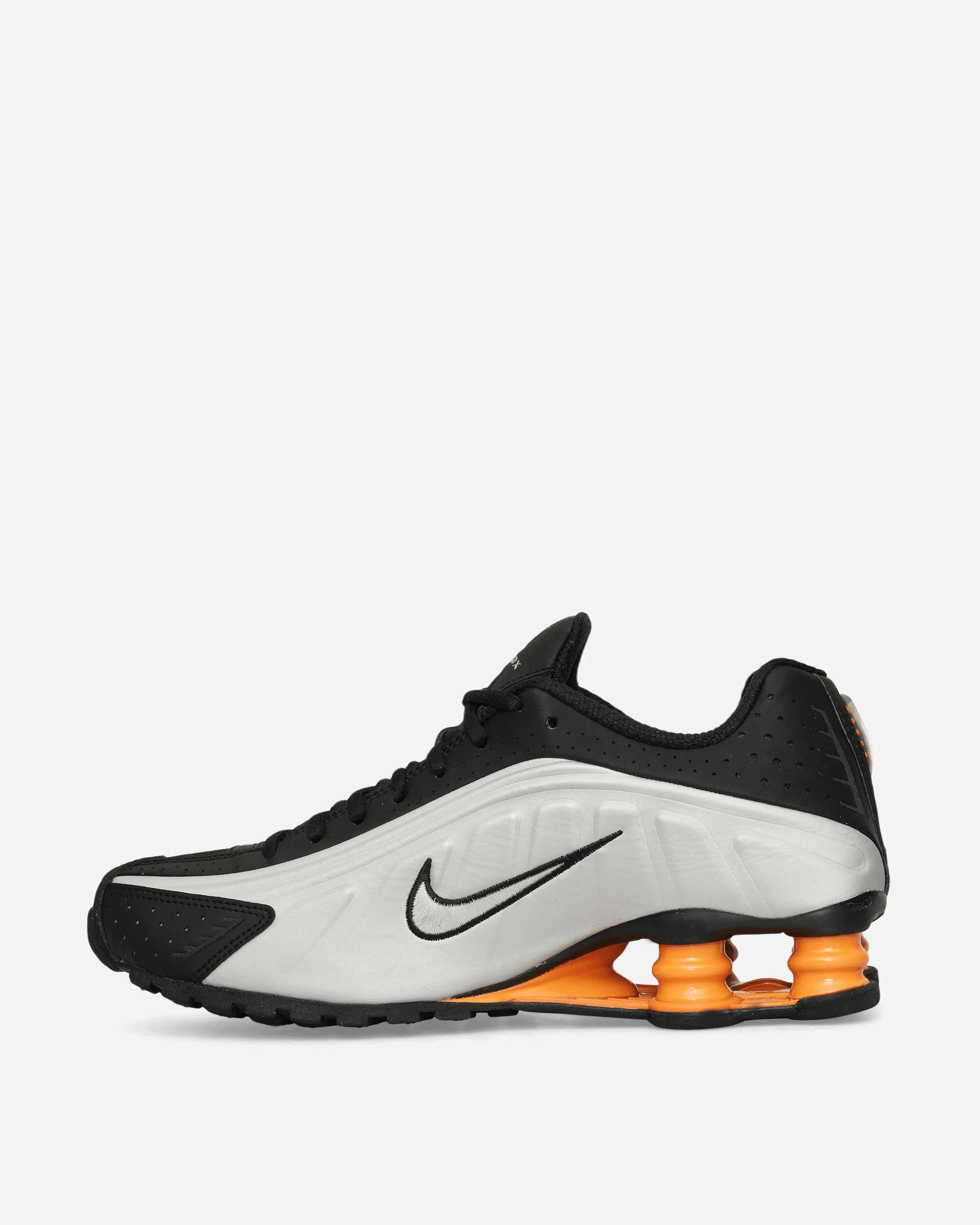 Shox R4 Sneakers Metallic Silver / Black / Bright Mandarin Reinforced toe
