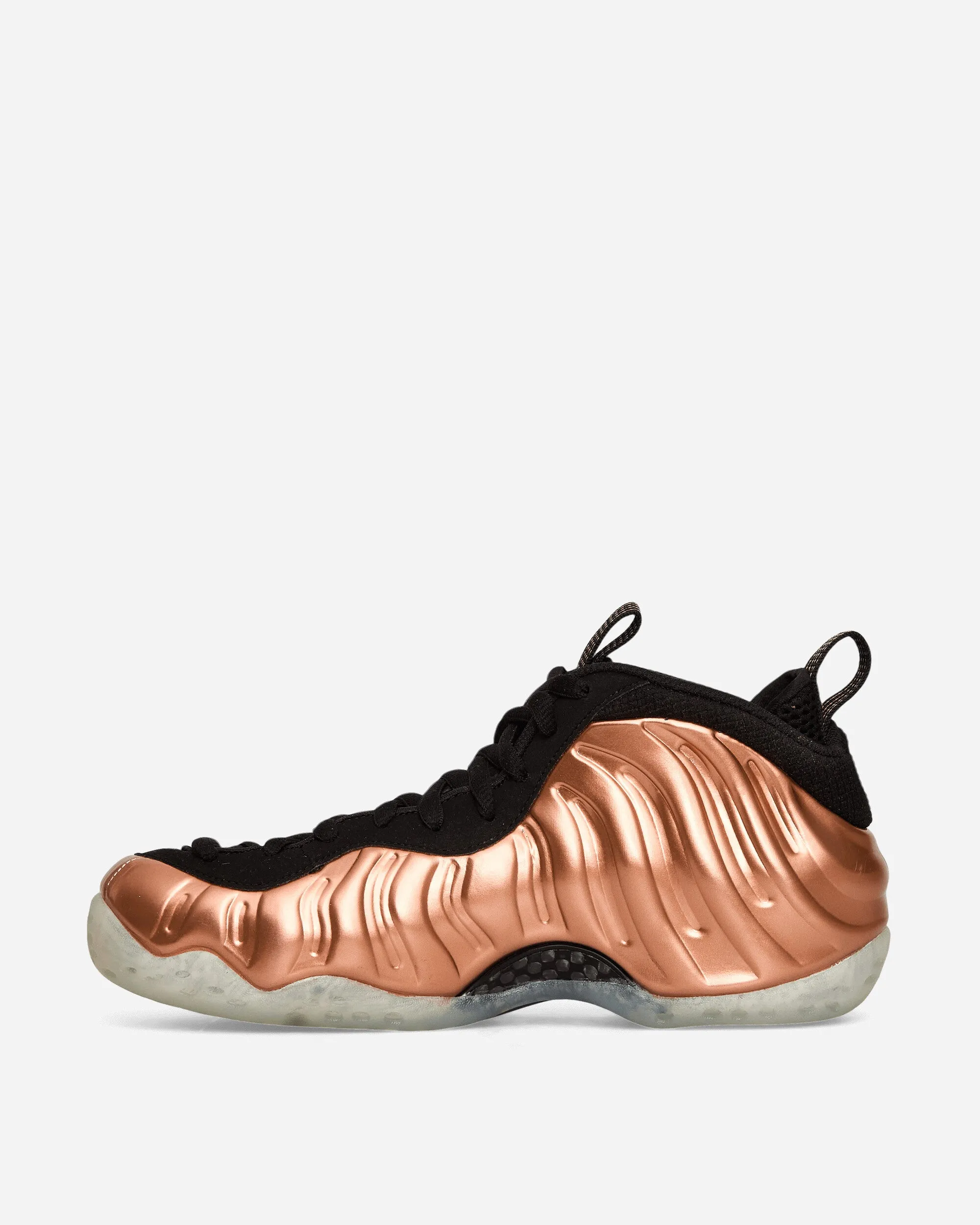 Air Foamposite One Sneakers Metallic Copper Comfortable Outsole Lace Up Style
