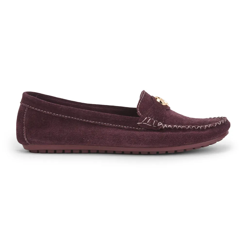 Healers Casual Maroon Loafers For Women GI-SML-52 By Liberty Walk Power