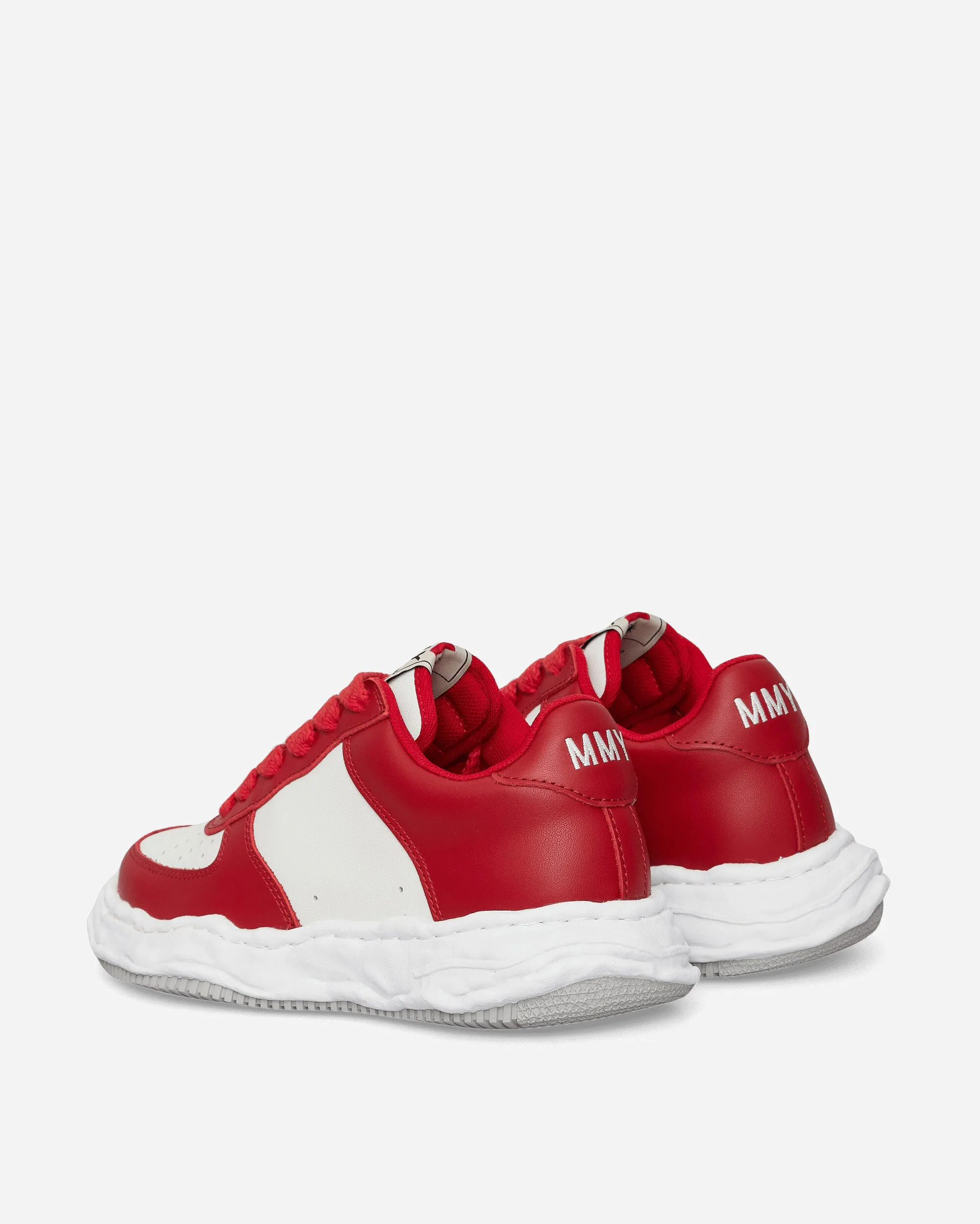 Wayne OG Sole Cow Leather Low Sneakers Red / White Daily Explorer