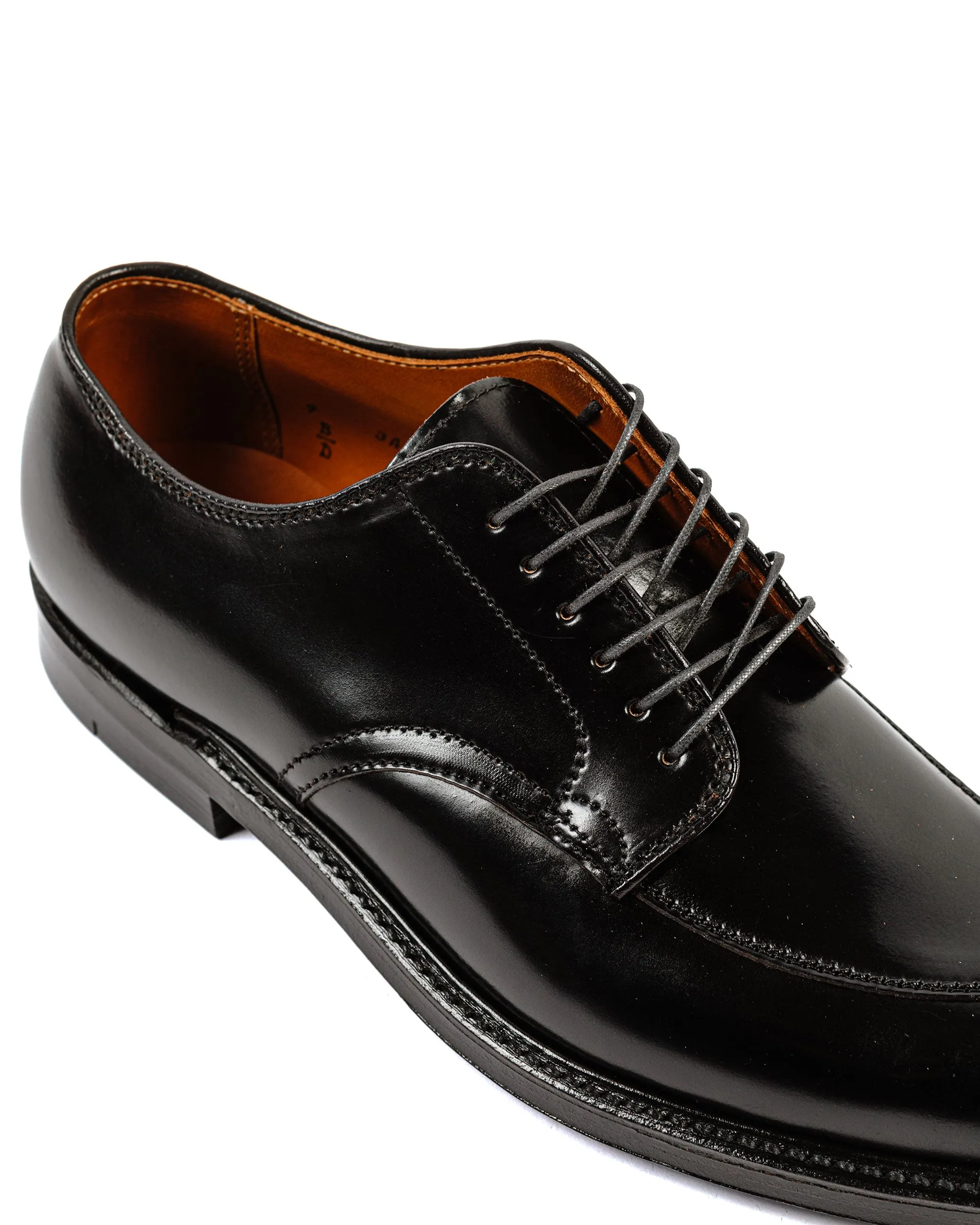 Steady Hike Alden V Tip Blucher Black Shell Cordovan G2601