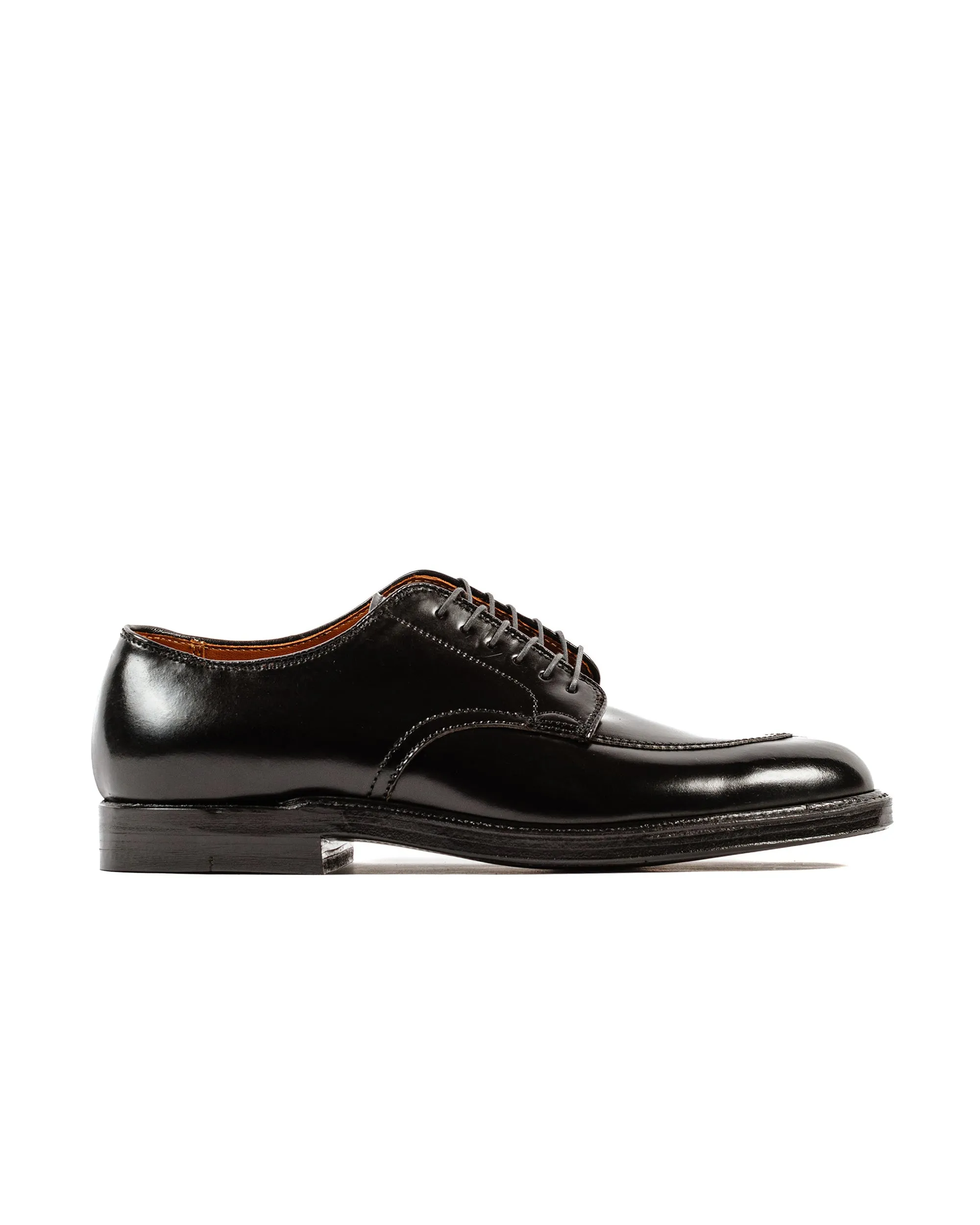 Alden V Tip Blucher Black Shell Cordovan G2601 Bounce Step