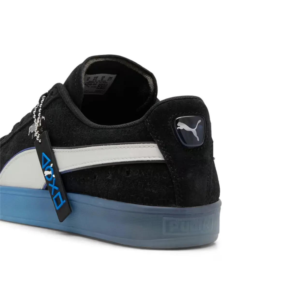 clean design   Playstation Suede 'Black Glacial Gray'