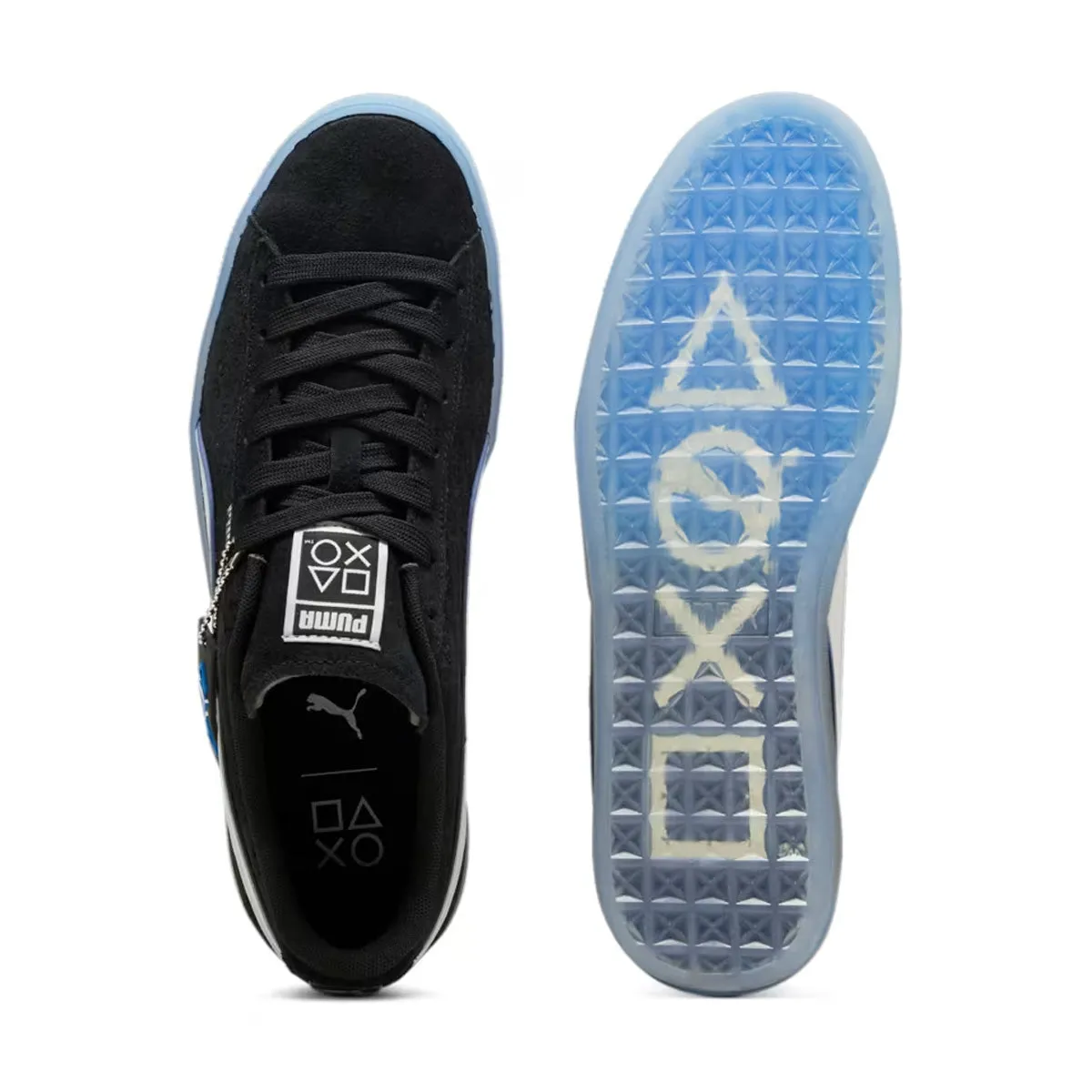 Minimalist Outfit Open Toe   Playstation Suede 'Black Glacial Gray'