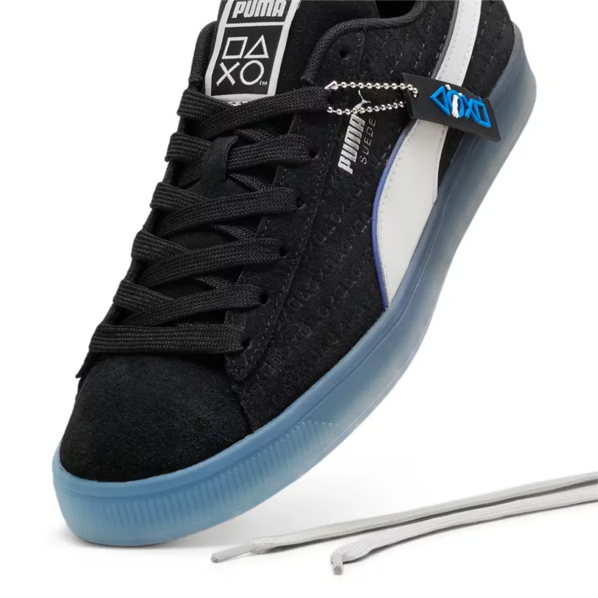 Soft Bounce Breathable Inner Lining   Playstation Suede 'Black Glacial Gray'
