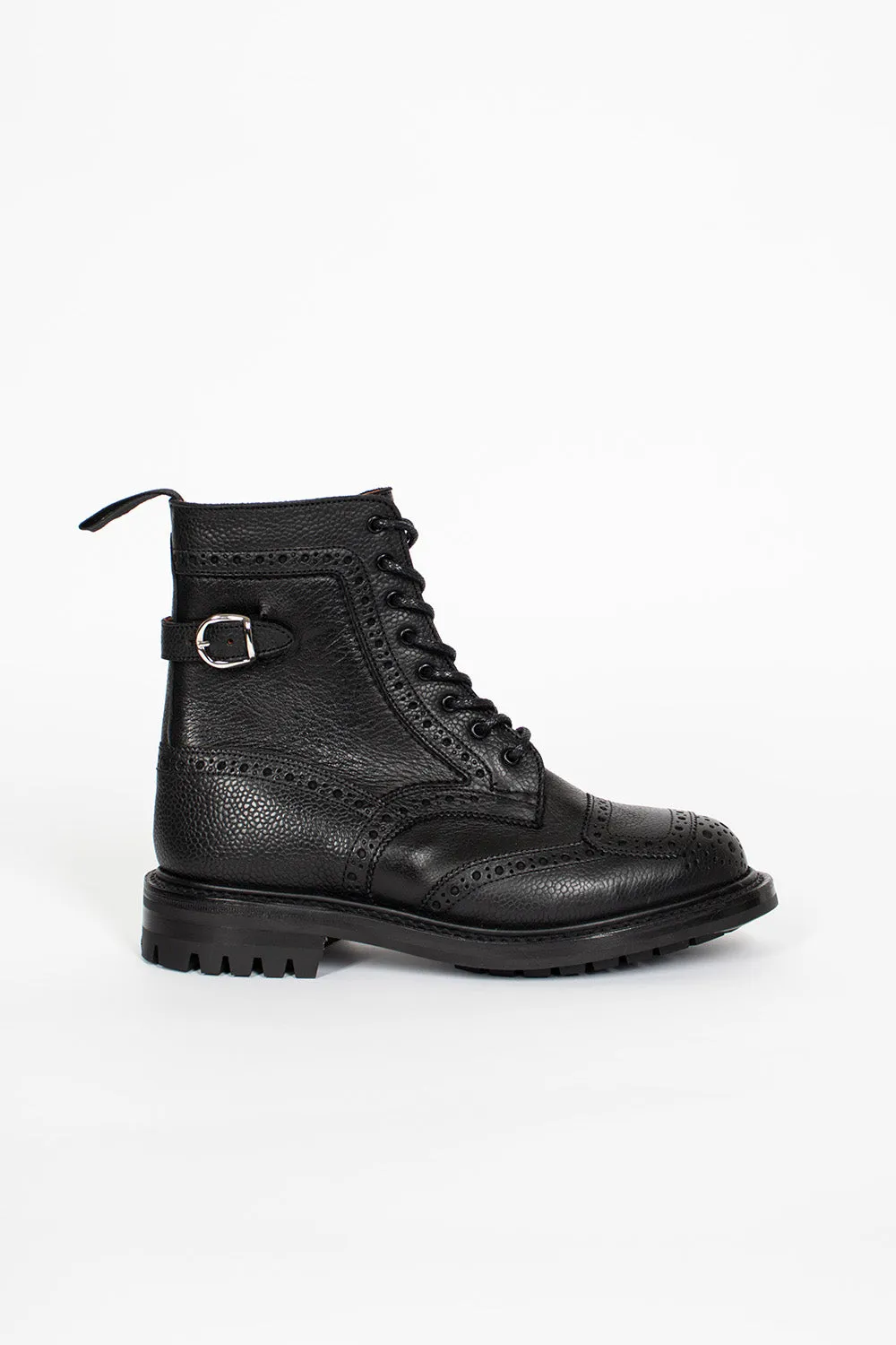 Maria Brogue Boots Black Fall Travel