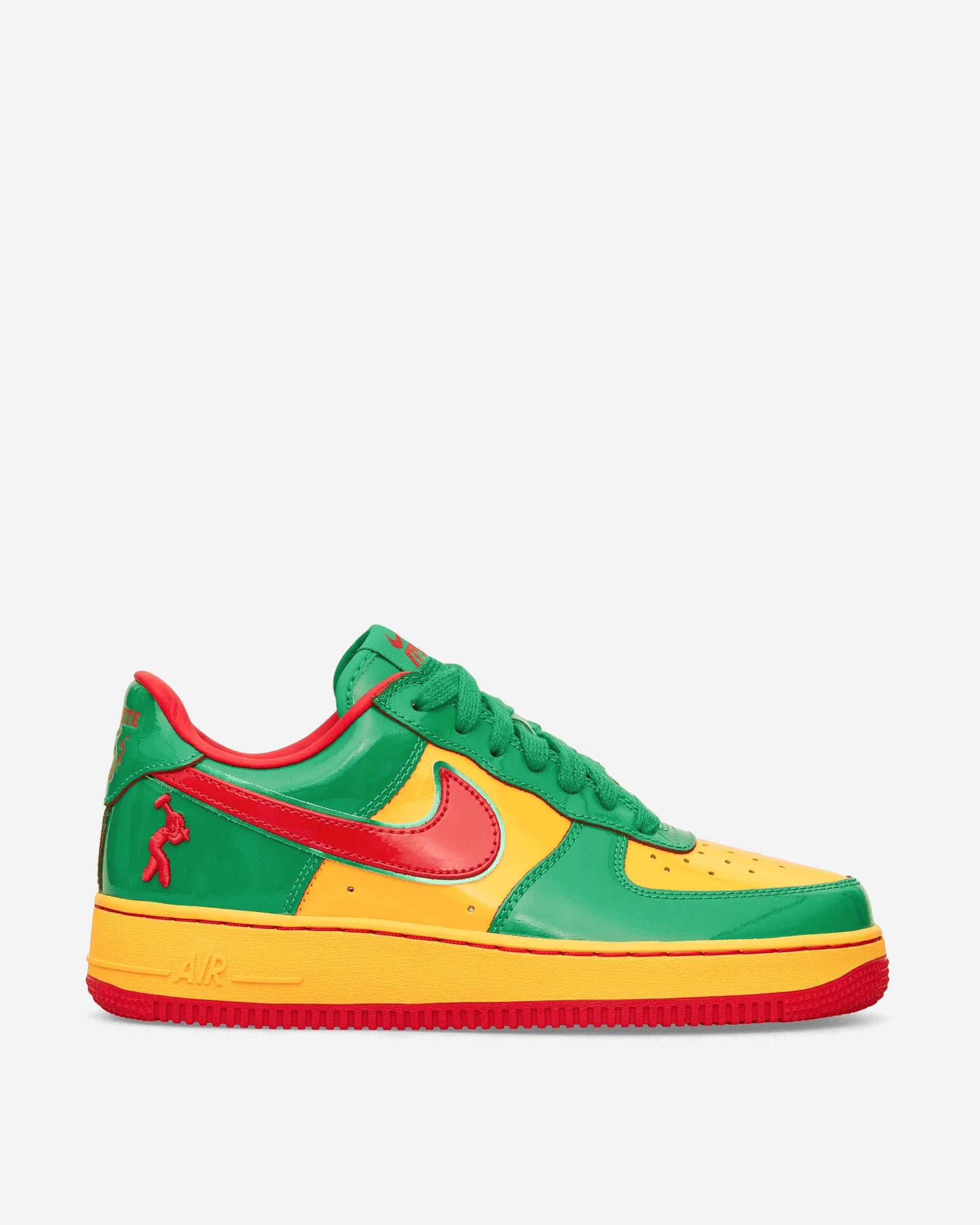 Thick sole Us Force 1 Sneakers Lucky Green / Mystic Red