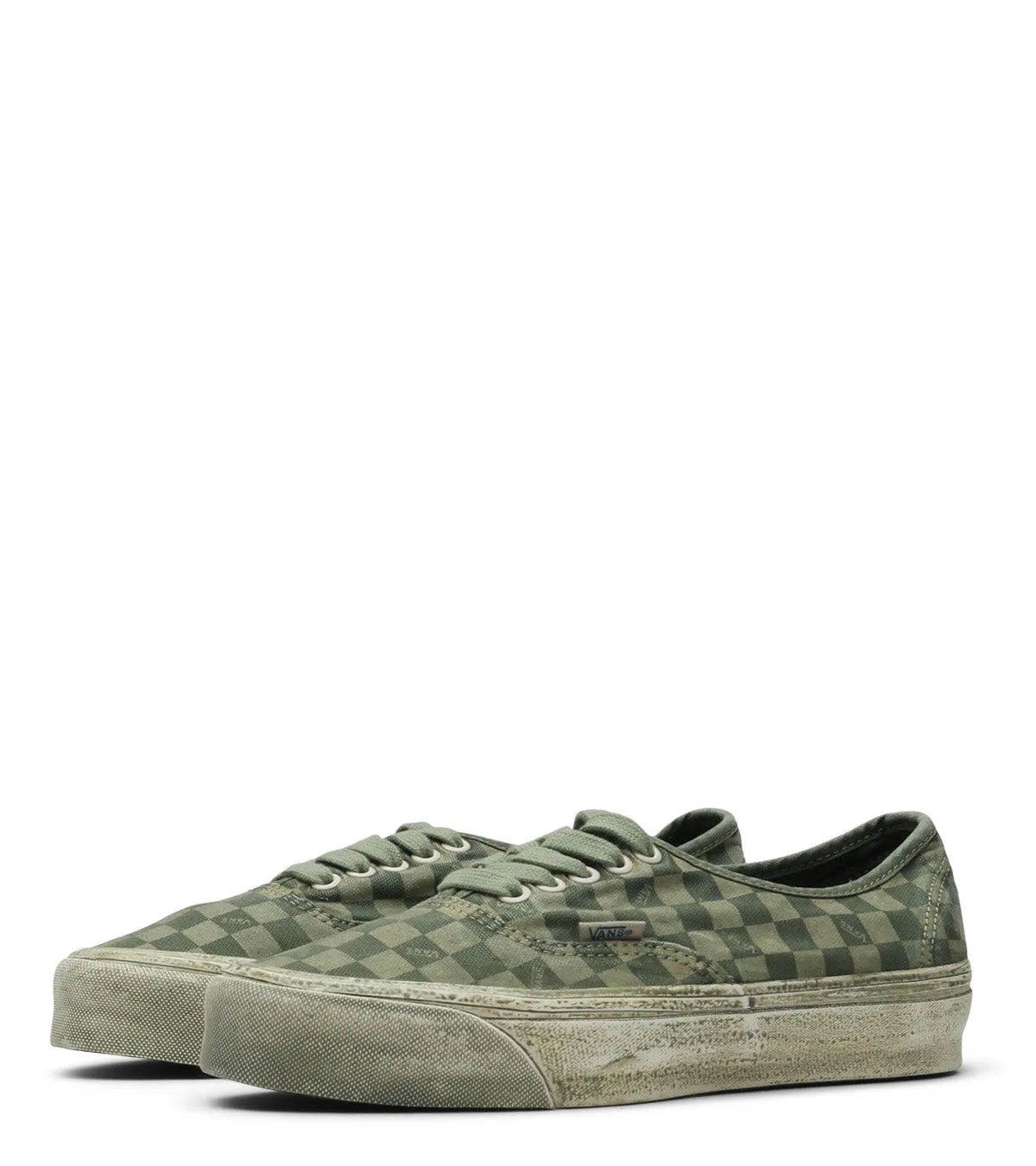 Slip-resistant durability snowboarders' control Vans Authentic Dye Checkerboard Reissue 44 Lime