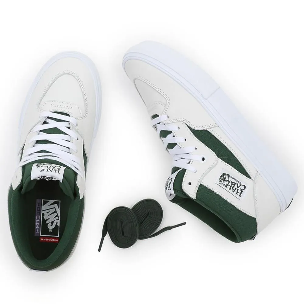 Vans Skate Half Cab - White/Green Freedom Fit