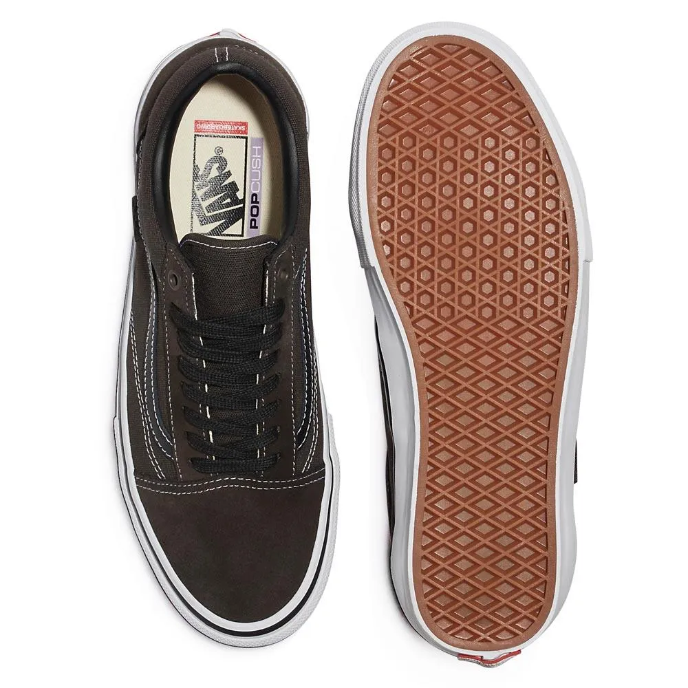adjustable footwear Quick Skate Fit Vans Skate Old Skool - Chocolate/White