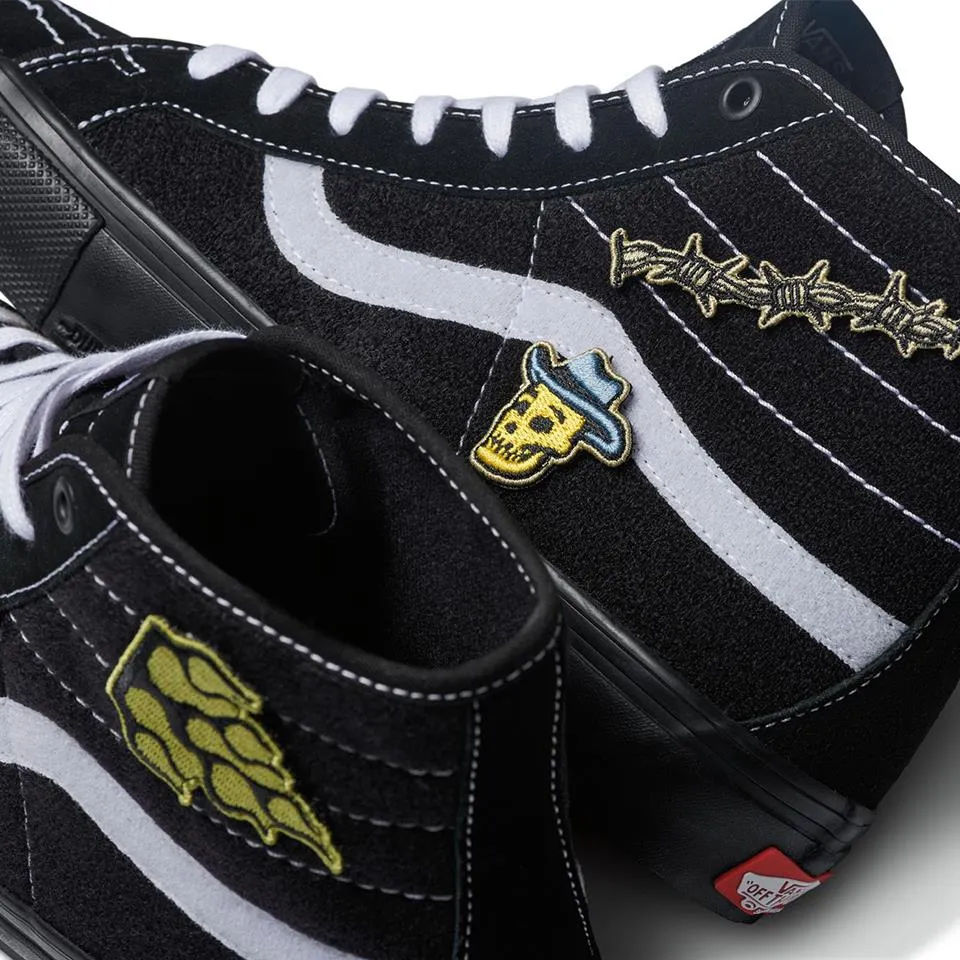 Vans Skate Sk8 Hi Decon - Elijah Berle Black/Black Comfort Lining On The Move Fit
