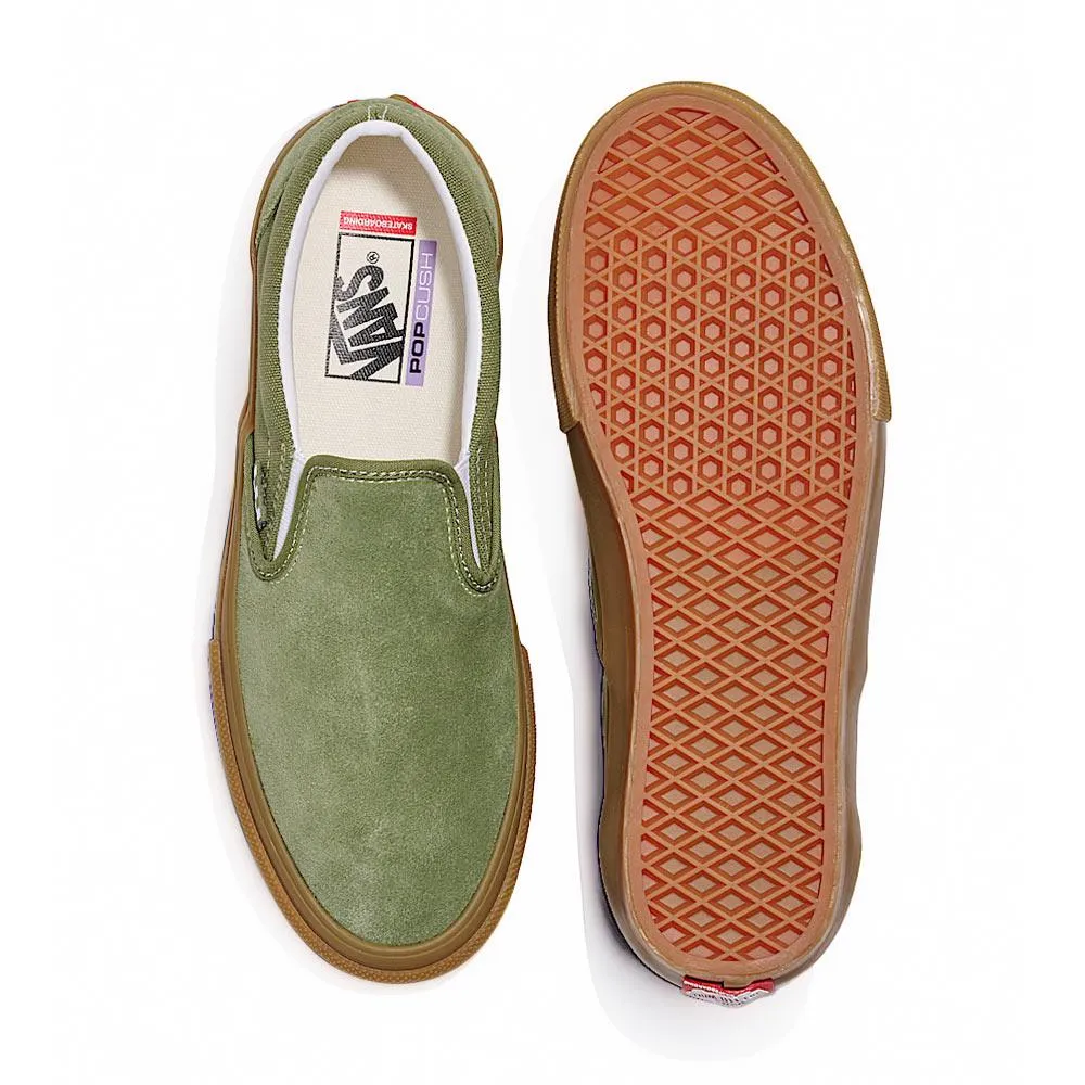 Effortless Performance Vans Skate Slip-On - Green/Gum