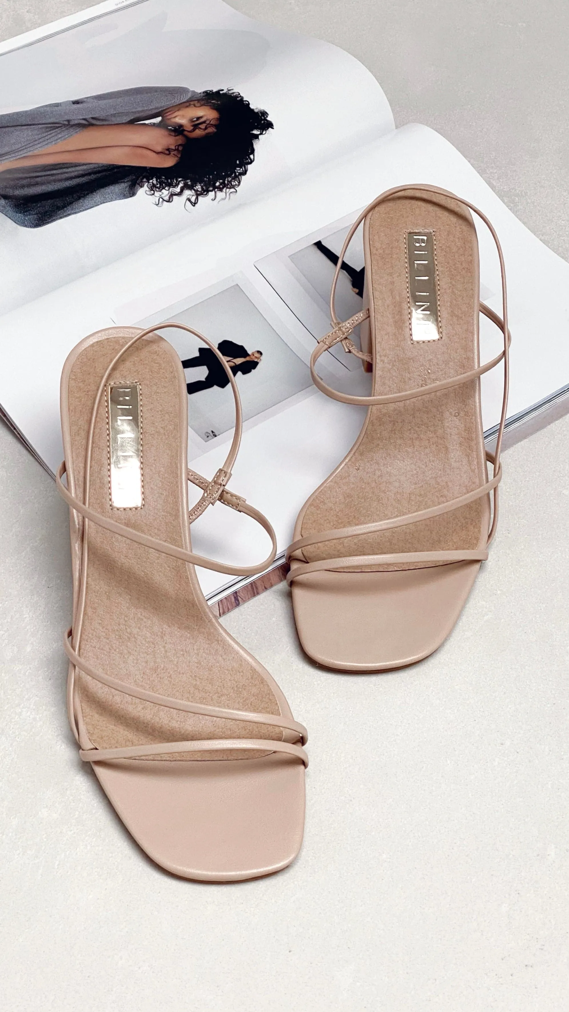 Bold Vibe Elegant Sandals Yachi Heels - Nude