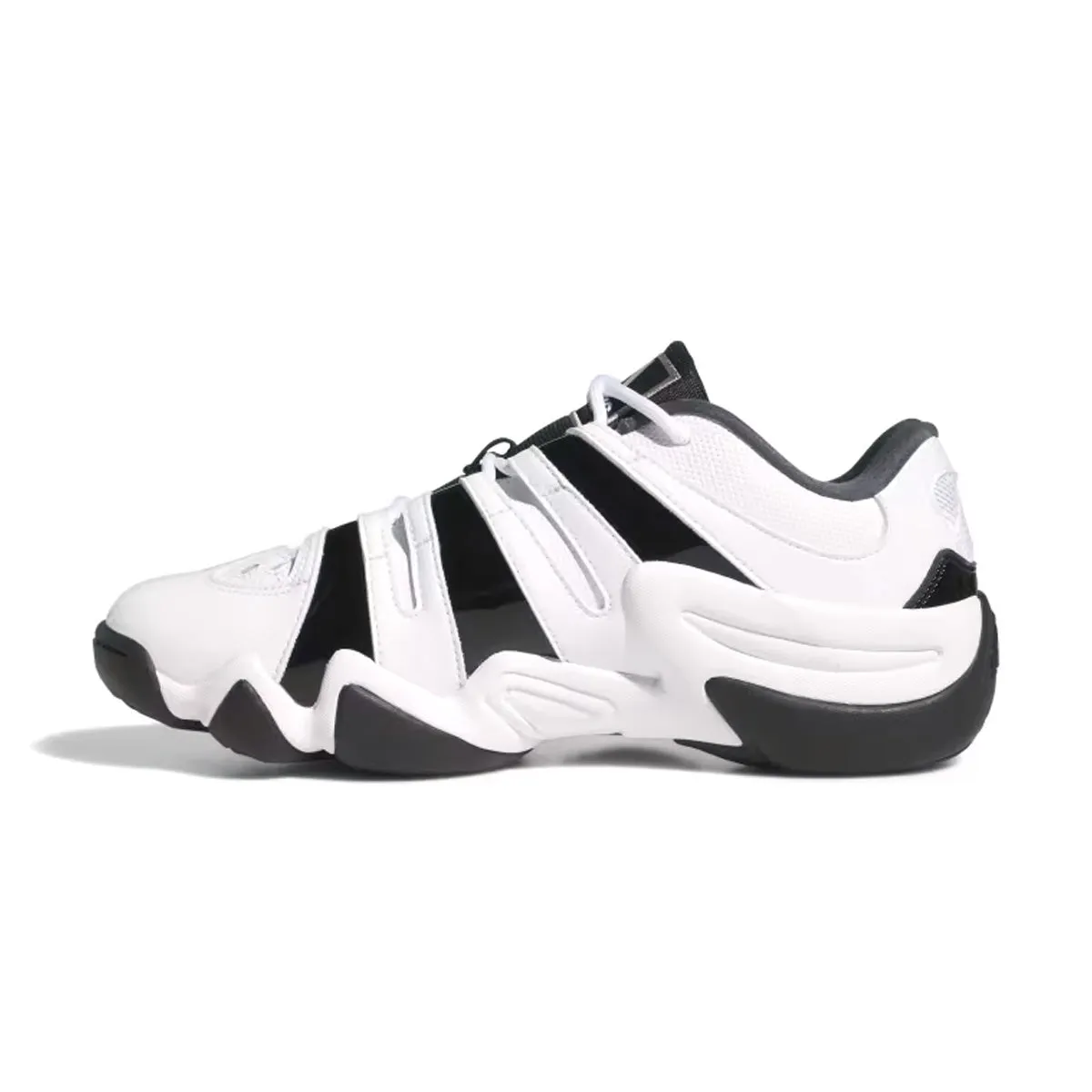 Crazy 8 Low 'White Black' Cross Walk Slip   On Design