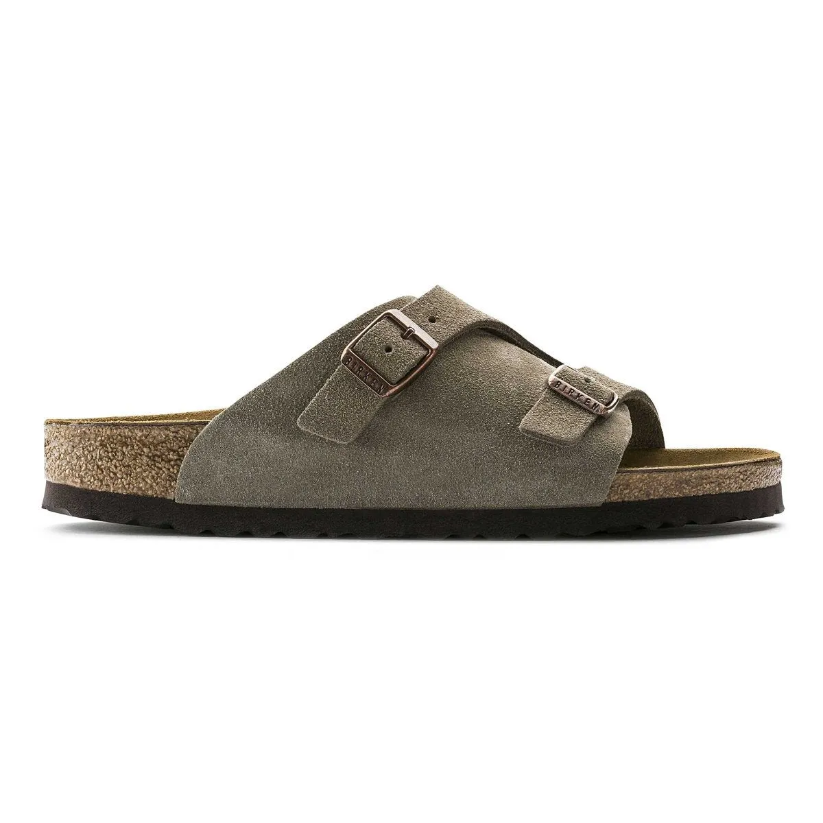 Birkenstock Men's Zurich Taupe Suede Sporty Comfortable Breathable mesh